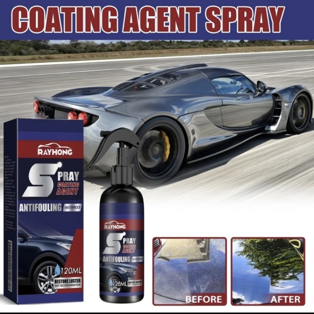 Qty 2 120ml RAYHONG Quick-acting Coating Spray Car Nano-ceramic Coating Agent‎